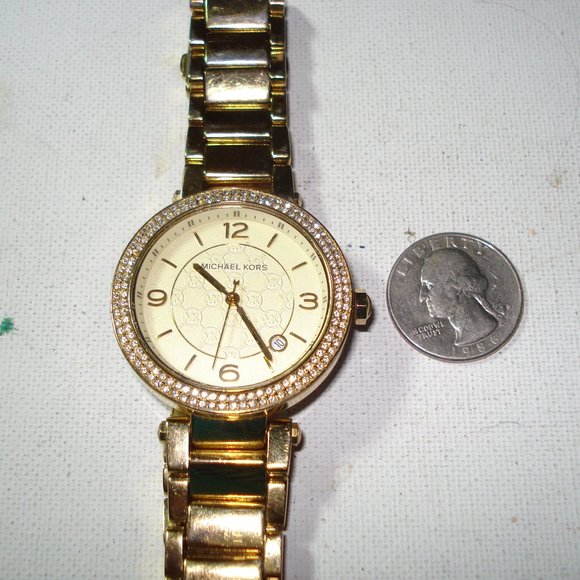 MK5430 GORGEOUS 1/1 LADIES MICHAEL KORS HIGH END 3 DIALS DIAMOND WATCH RTL $355 main image 4